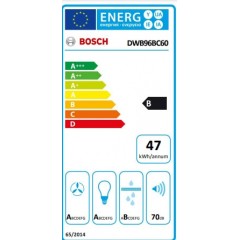 Bosch Απορροφητήρας Καμινάδα 90cm Μαύρος DWB96BC60 Bosch Απορροφητήρας Καμινάδα 90cm Μαύρος DWB96BC60
